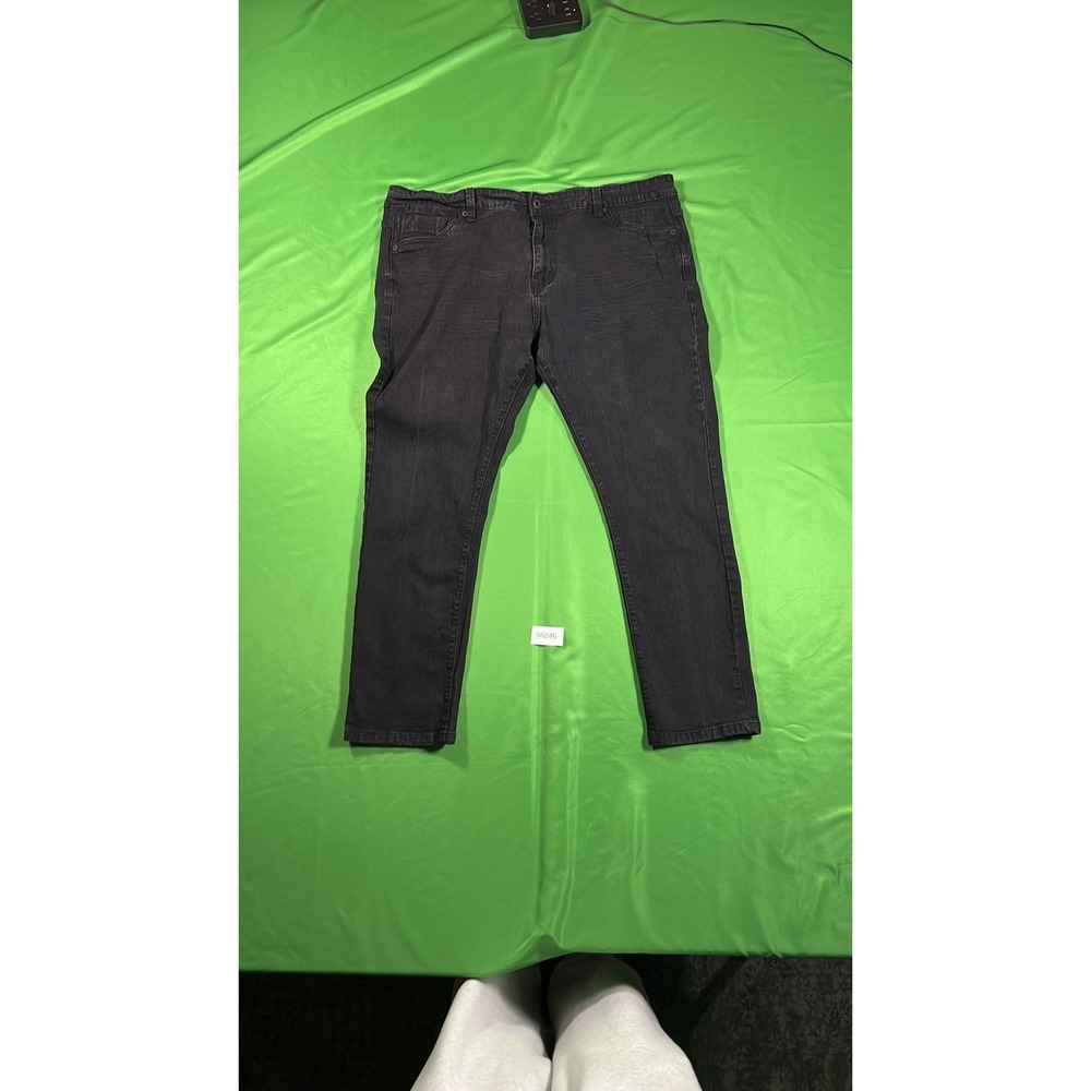 Kenneth Cole New York Mens Black Slim Fit Jeans 42x30 Stretch Denim